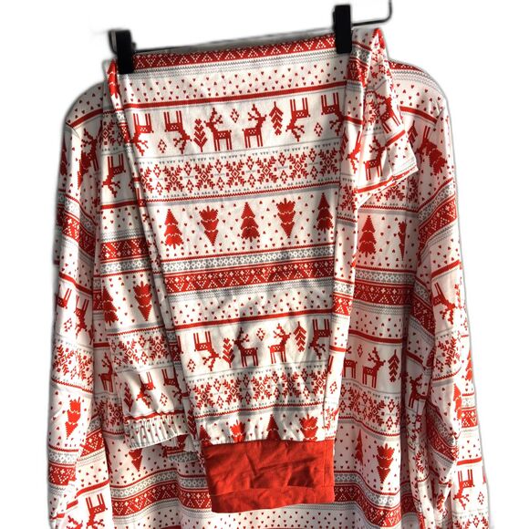 Jammies For The Families Nordic Reindeer Red/White Soft Woman XL Pajama Set #C - Picture 3 of 5